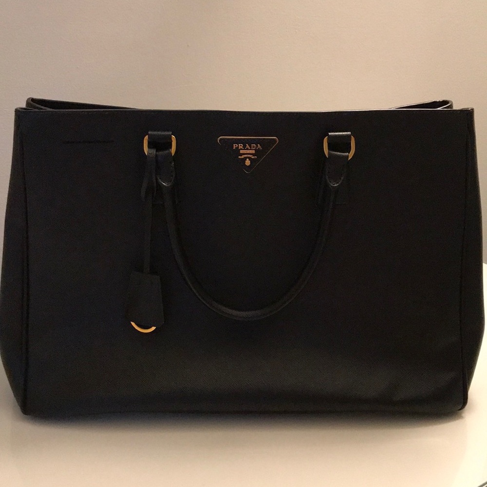 Authentic Prada Medium Saffiano Lux Tote